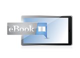 tablet Ebook icon button blue download