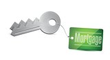 House Key Concept and Mortgage illustration