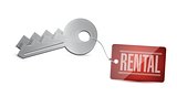 Keys for rental Concept Illustration