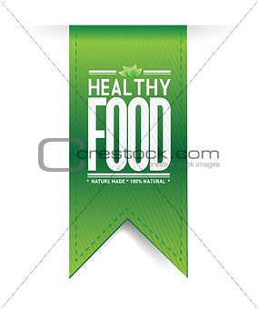 healthy food banner concept illustration design