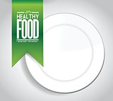 healthy food banner concept illustration design