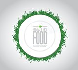healthy food concept illustration design graph