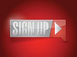 sign up now button illustration