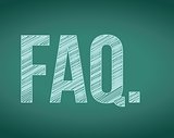 FAQ. frequently ask questions concept