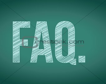 FAQ. frequently ask questions concept