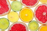 Citrus food background