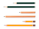 Wooden pencils various length