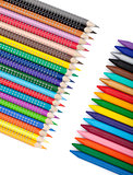 Various color pencils and markers