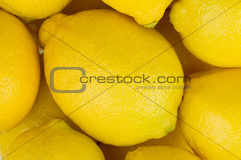 Lemons closeup background