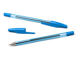 Two blue pens
