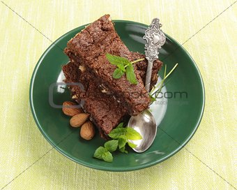 chocolate and almond cake
