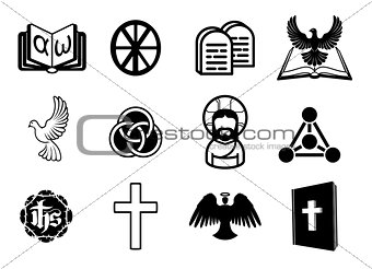 Christian icon set
