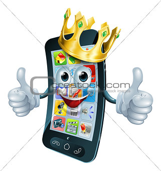 Cartoon phone man king