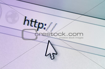 Closeup of search bar
