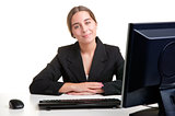 Businesswoman At Office Desk