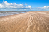 sand beach by North sea 
