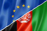 Europe and Afghanistan flag