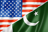USA and Pakistan flag