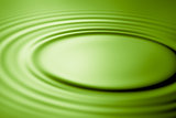Green ripple in water