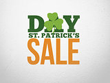 Advertisement for st patricks day sale