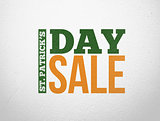 Modern style advertisement for st patricks day sale