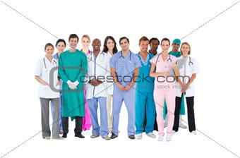 Smiling medical team