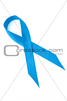 Blue prostate cancer ribbon