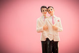 Gay groom cake toppers