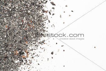 Close up of ash with copy space