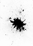 Black paint splatter design
