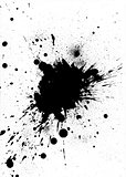 Black ink splash design