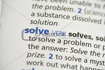 Solve definition