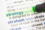 Strategy definition highlighted