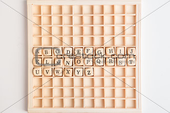 Alphabet on board game