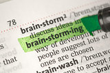 Brainstorming definition highlighted in green