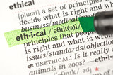 Ethical definition highlighted in green