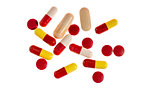 Different types of pills and tablets