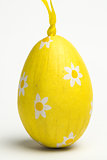 Yellow wrapped Easter egg