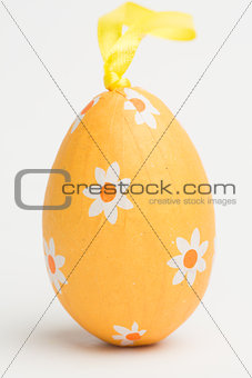 Orange foil wrapped easter egg
