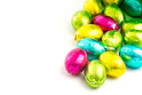 Colourful easter eggs