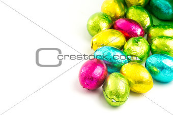 Colourful easter eggs