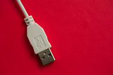 White cable USB