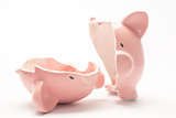 Piggy bank cracked