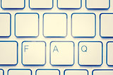 Blank keyboard with FAQ