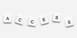 Buttons spelling out access