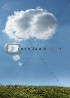 Cloud revealing bubble