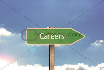 Careers road sign