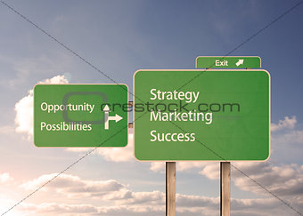 Possibilities and marketing road signs