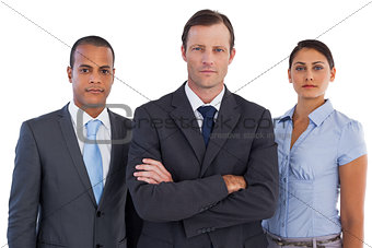 Group of business people standing together