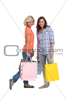 Women holding bags